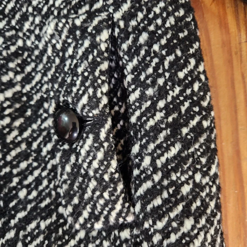 Talbots Double Breasted Cropped Wool Alpaca Blend Double Breasted Pea‎ Coat 6P